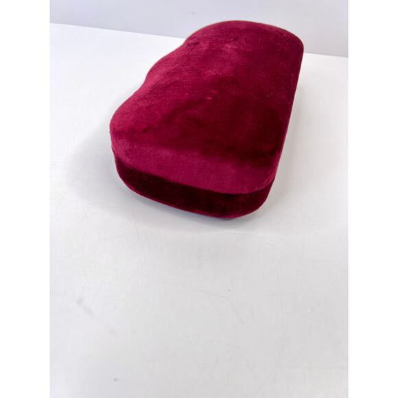 Gucci Burgundy Velvet Glasses Large Hard Case Cloth, & Dust Bag (No Glasses) - Picture 6 of 13